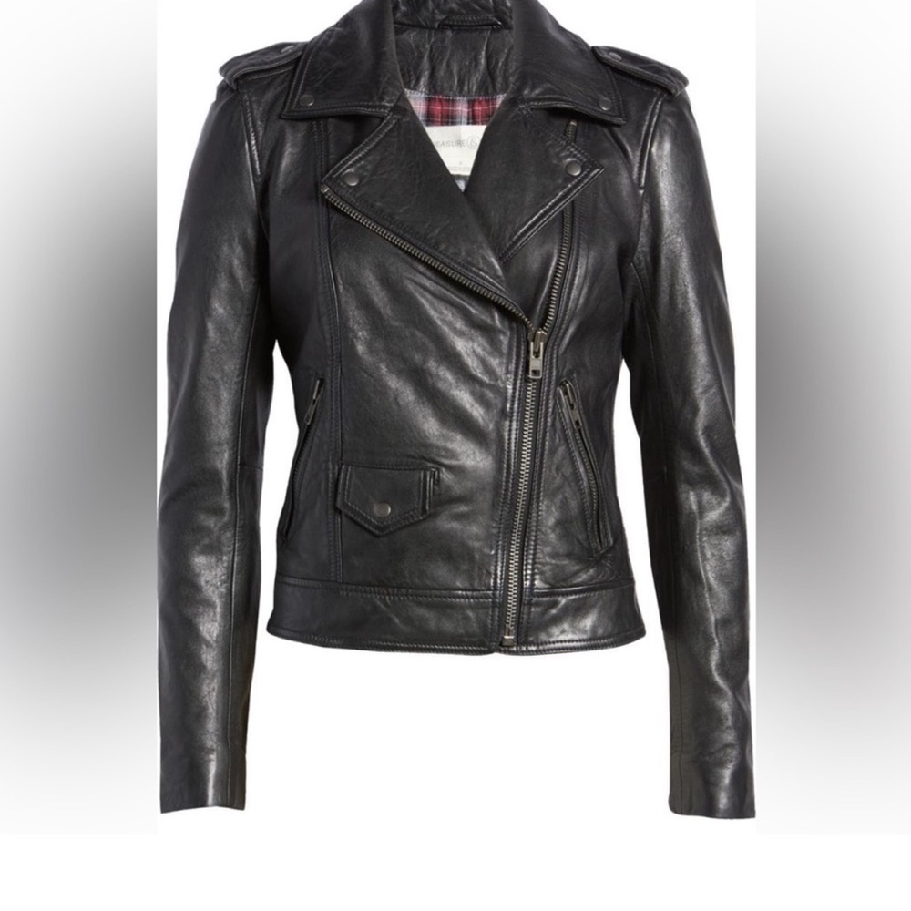 Treasure &bond moto jacket, real leather
